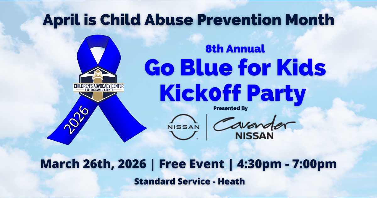 Go Blue Kick Off Party Rockwall Childrens Advocacy Center